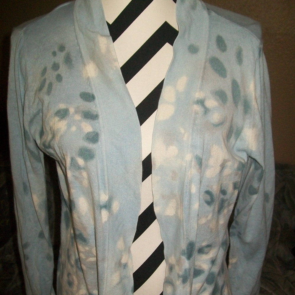 J Jill Blue Medium Sweater Shrug